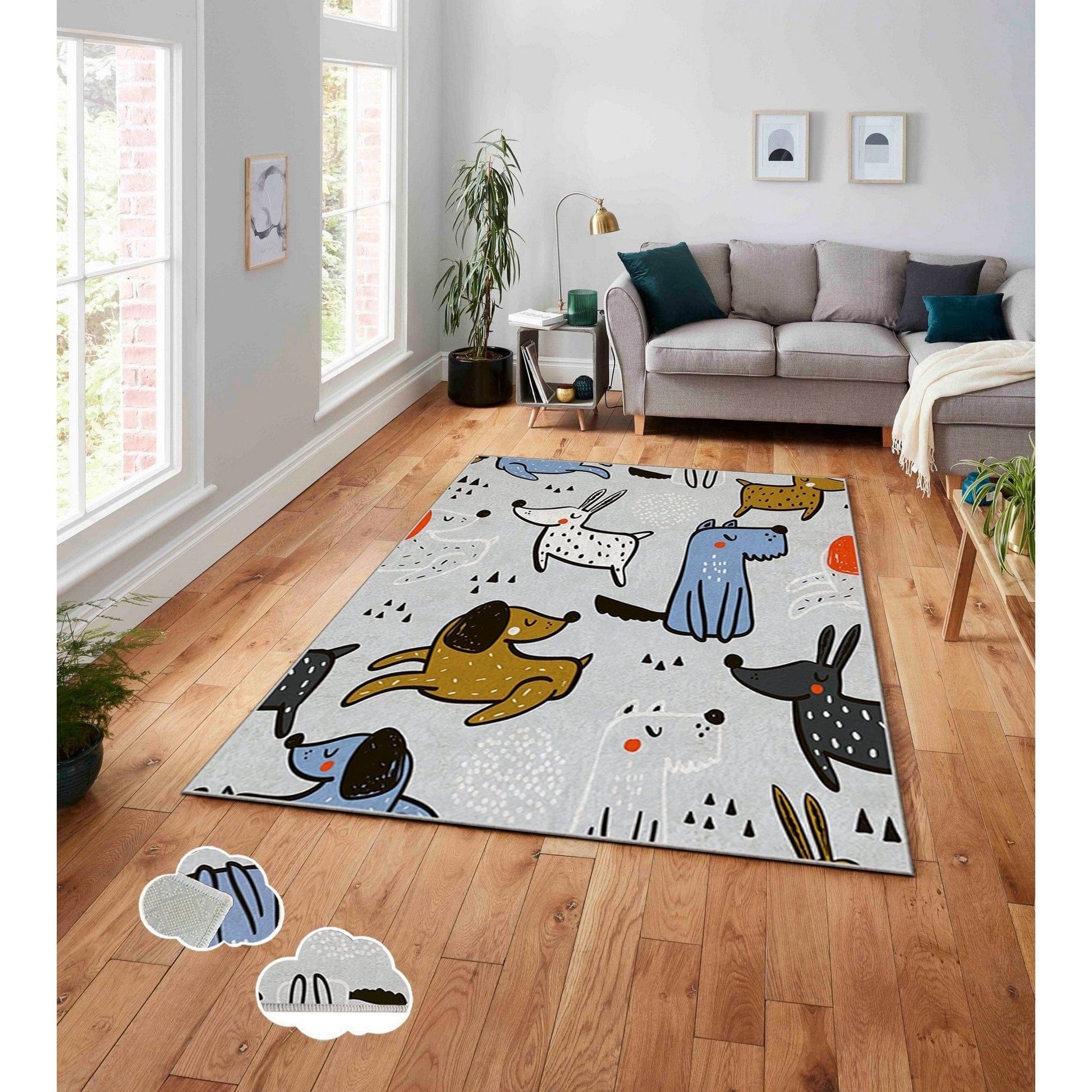 Covor ASR CRPT-6, 160x230 cm, forma dreptunghiulara, poliester, multicolor