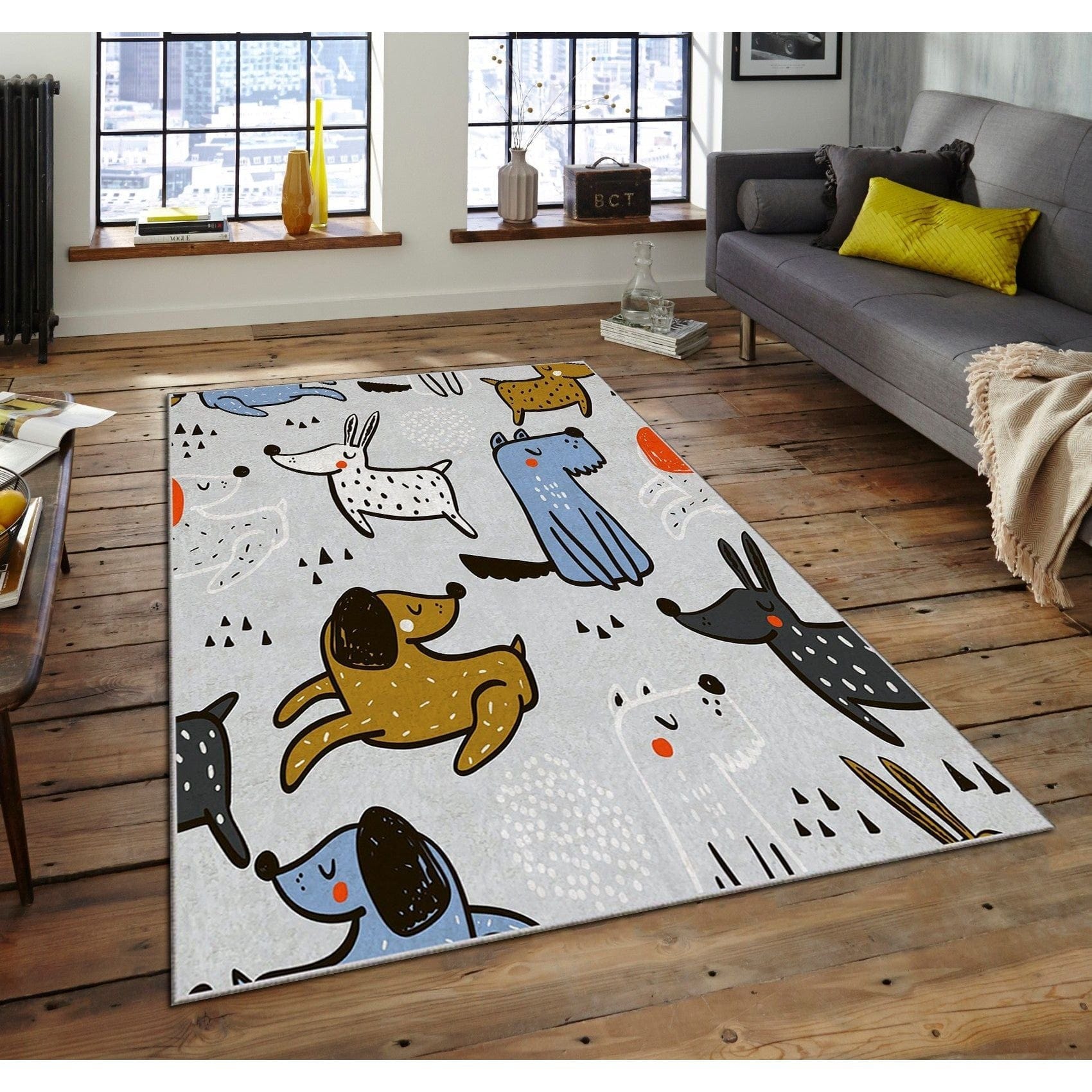 Covor ASR CRPT-6, 160x230 cm, forma dreptunghiulara, poliester, multicolor