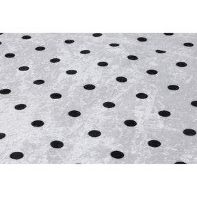 Covor MARTIN, 120x180 cm, forma dreptunghiulara, poliester/tesatura de catifea, negru/alb