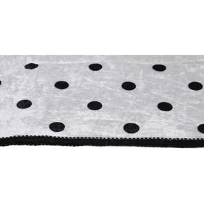 Covor MARTIN, 120x180 cm, forma dreptunghiulara, poliester/tesatura de catifea, negru/alb