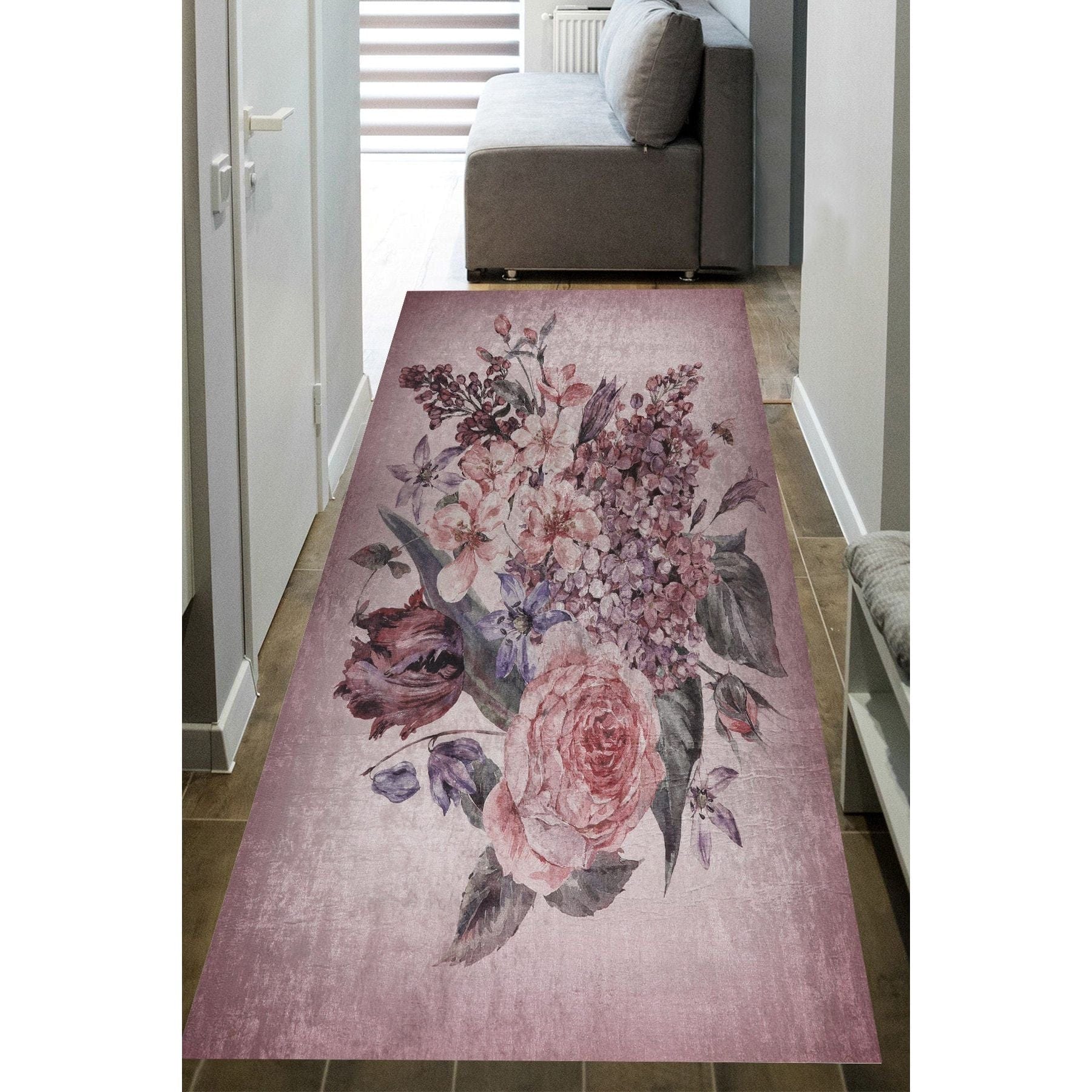 Covor hol MU149, 80x150 cm, forma dreptunghiulara, fibre sintetice, multicolor