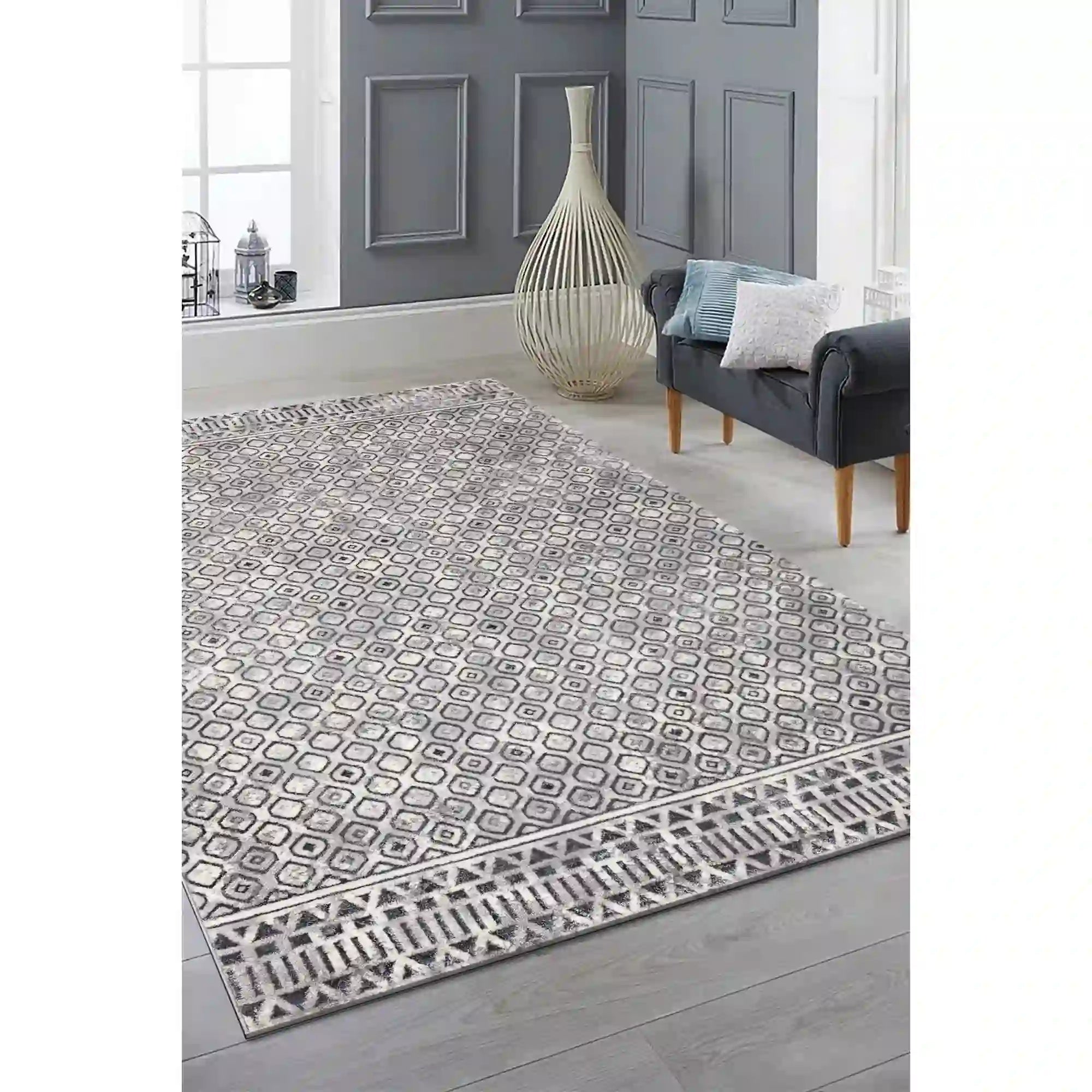 Covor AMSTERDAM OCN-33151, crem/gri antracit