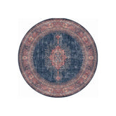 Covor rotund multicolor cu motive tradiționale, ideal pentru living – primabucata