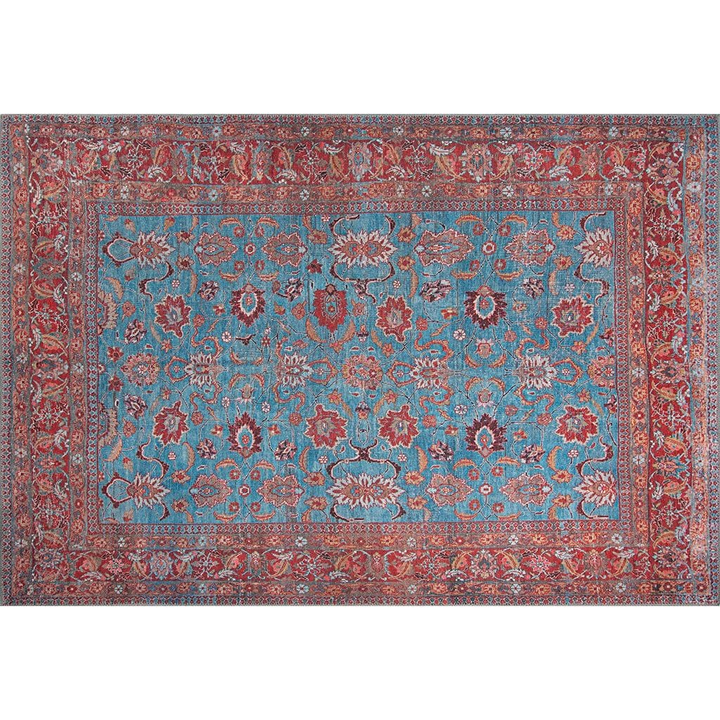 Covor multicolor cu motive florale, ideal pentru living – primabucata