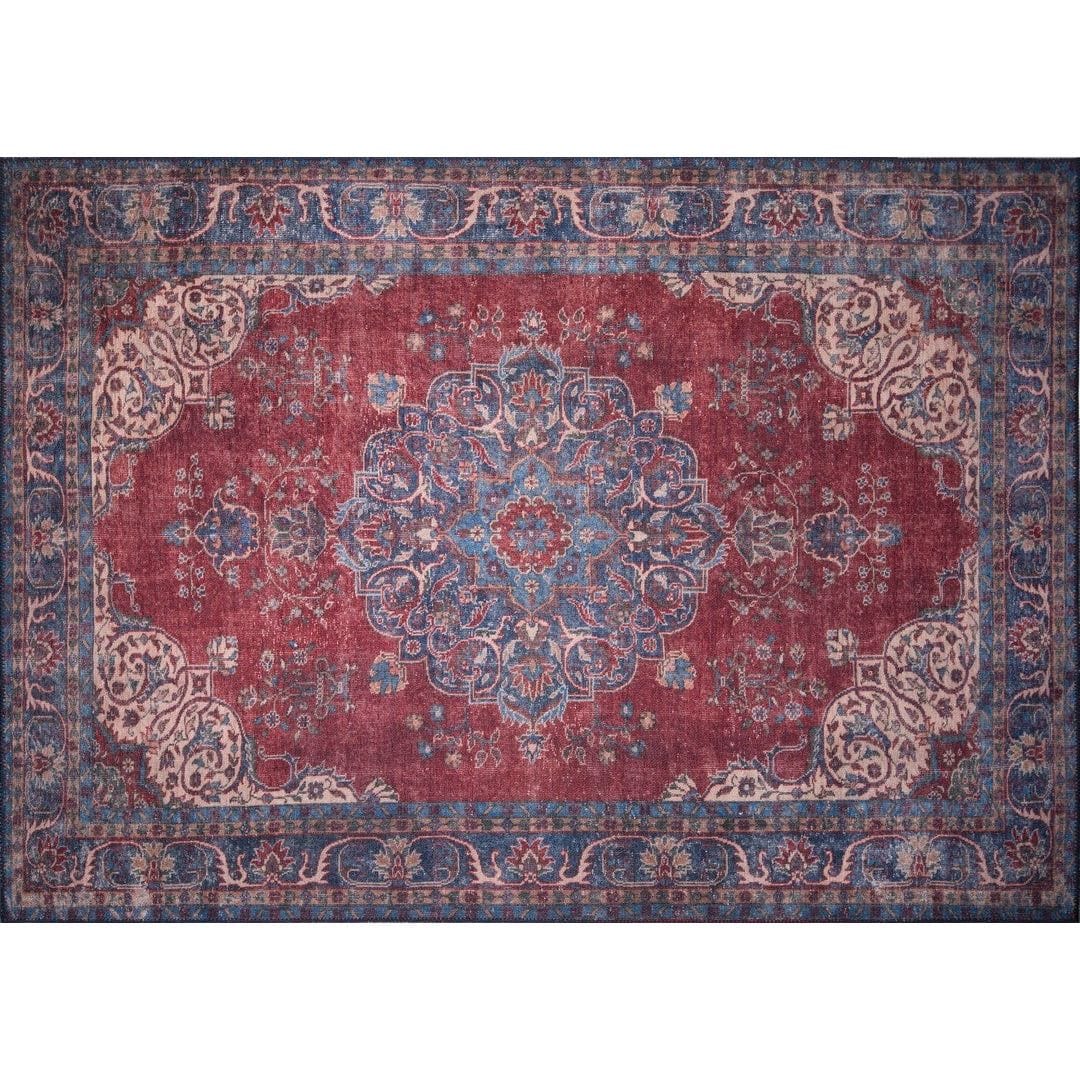 Covor multicolor cu motive tradiționale, ideal pentru living – primabucata