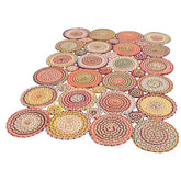 Covor multicolor cu forme circulare, ideal pentru living – primabucata