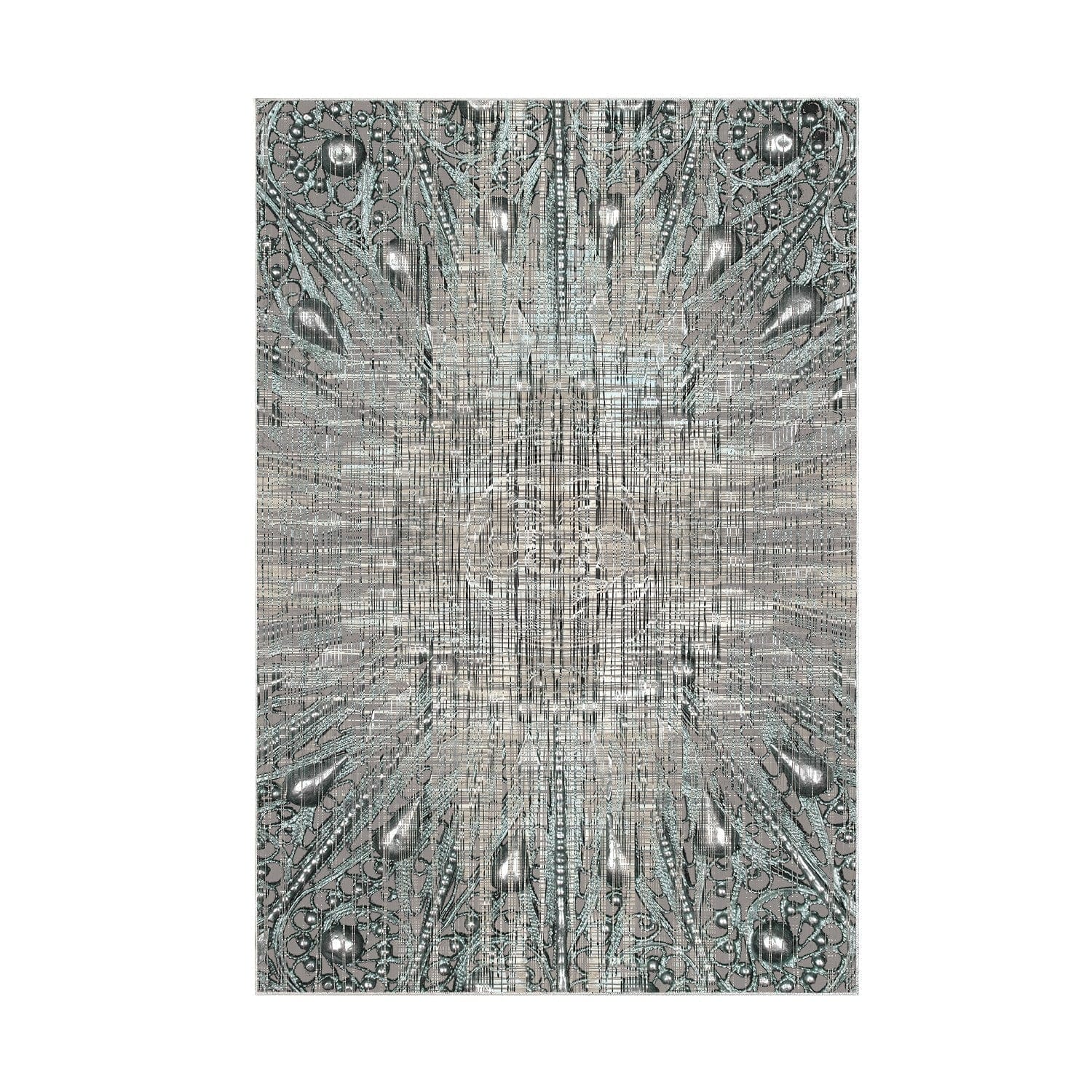 Covor AMSTERDAM OCN-33648, gri/turcoaz