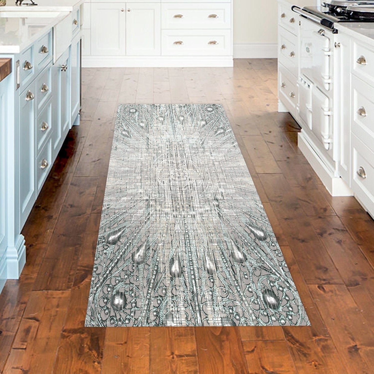 Covor AMSTERDAM OCN-33648, gri/turcoaz