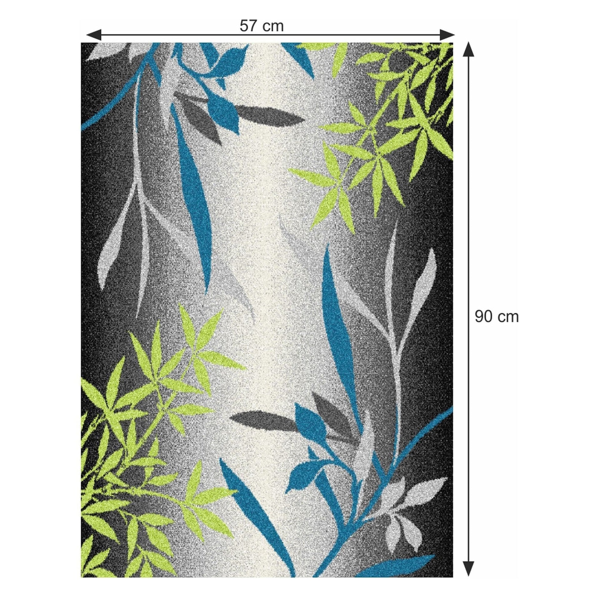 Covor TASNIM, 57x90 cm, forma dreptunghiulara, poliester, multicolor