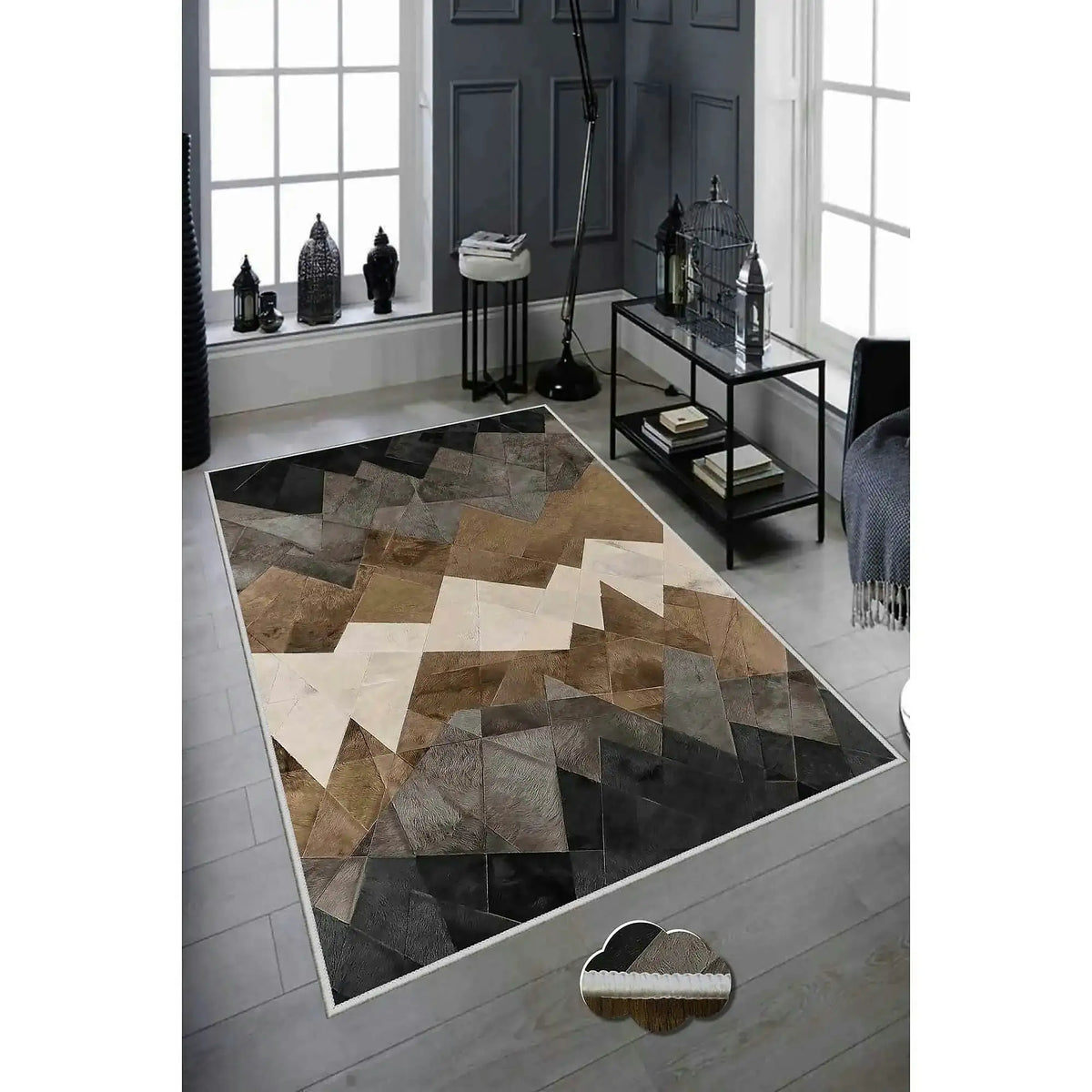 Covor de hol HMNT896, 80x150, forma dreptunghiulara, poliester, multicolor