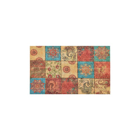 Covor intrare multicolor cu motive decorative, ideal pentru un spațiu primitor – primabucata