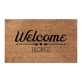 Covor de intrare maro cu mesaj „Welcome Home” – primabucata