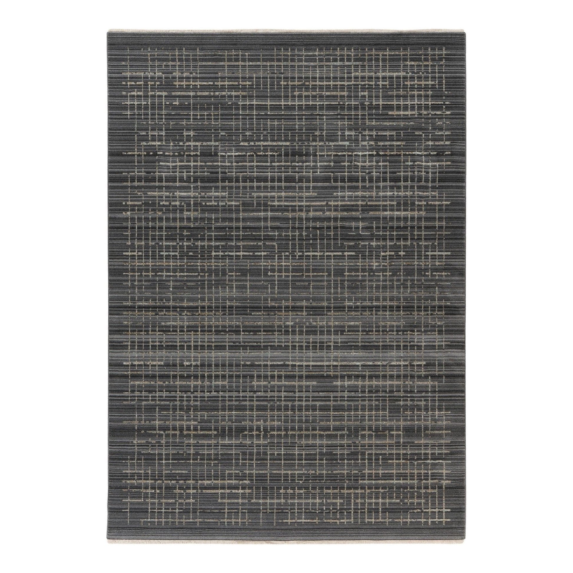 Covor VOGUE 704, 160x230 cm, forma dreptunghiulara, poliester, gri