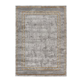 Covor MARMARIS 404, 160x230 cm, forma dreptunghiulara, polipropilena/poliester, gri/auriu