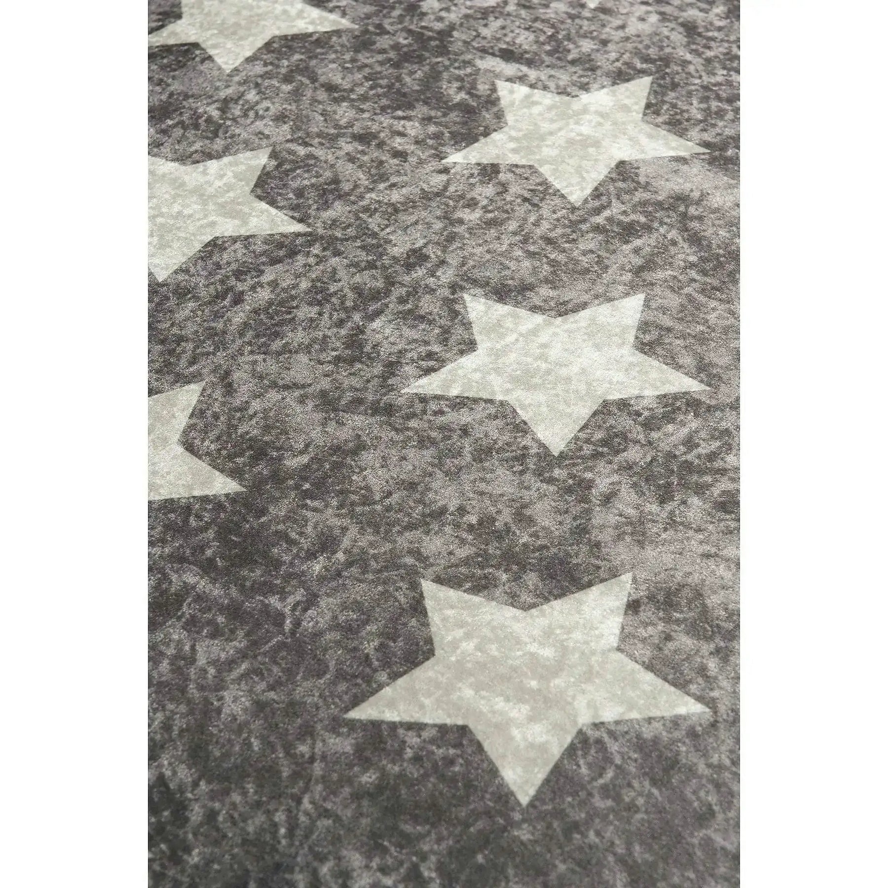 Covor YILDIZ, stofă catifelata, gri, 140×190 cm