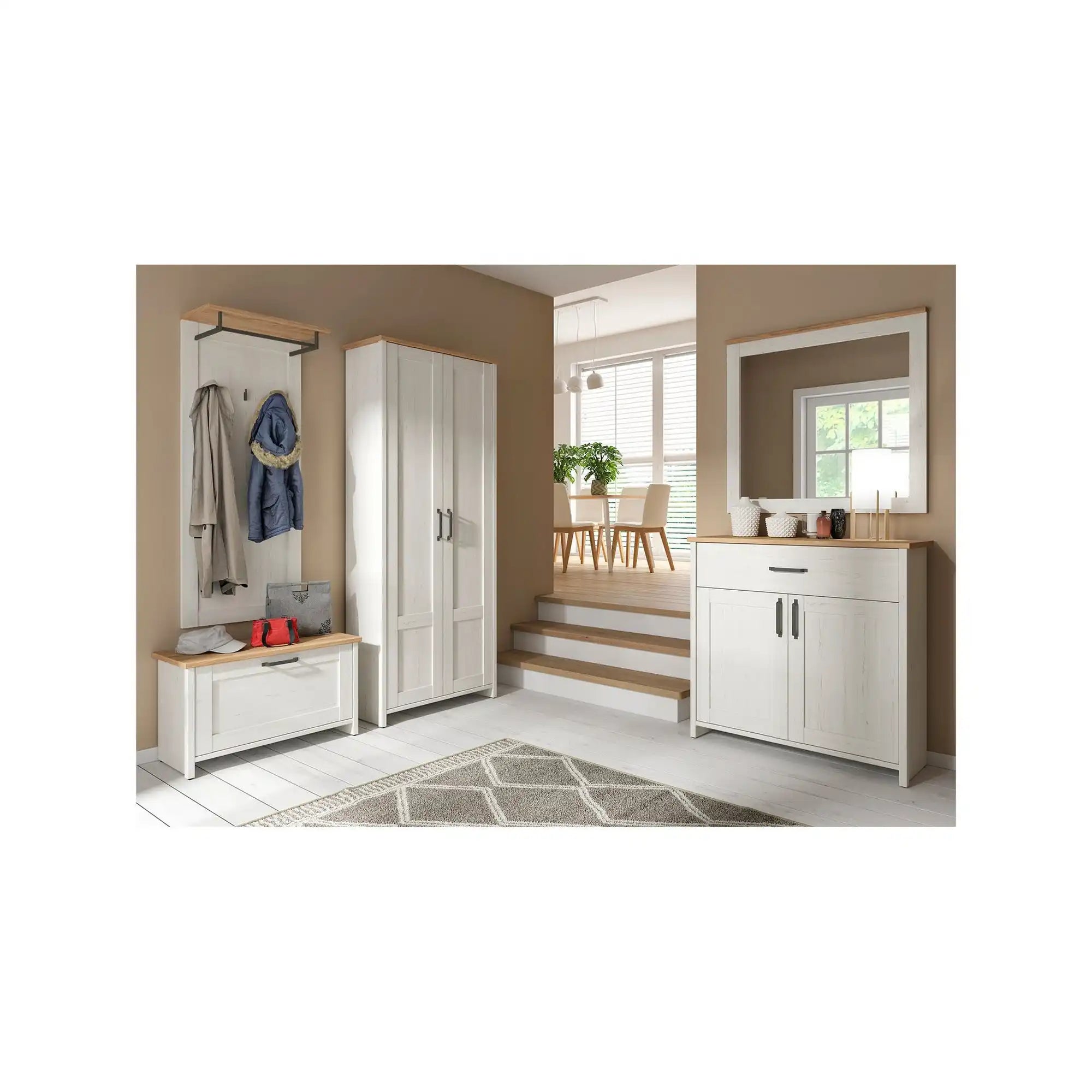 Cuier BERGEN OCN-29499, alb/stejar