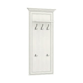 Cuier de perete TIFFANY II, grej, PAL laminat, 70x22x150 cm