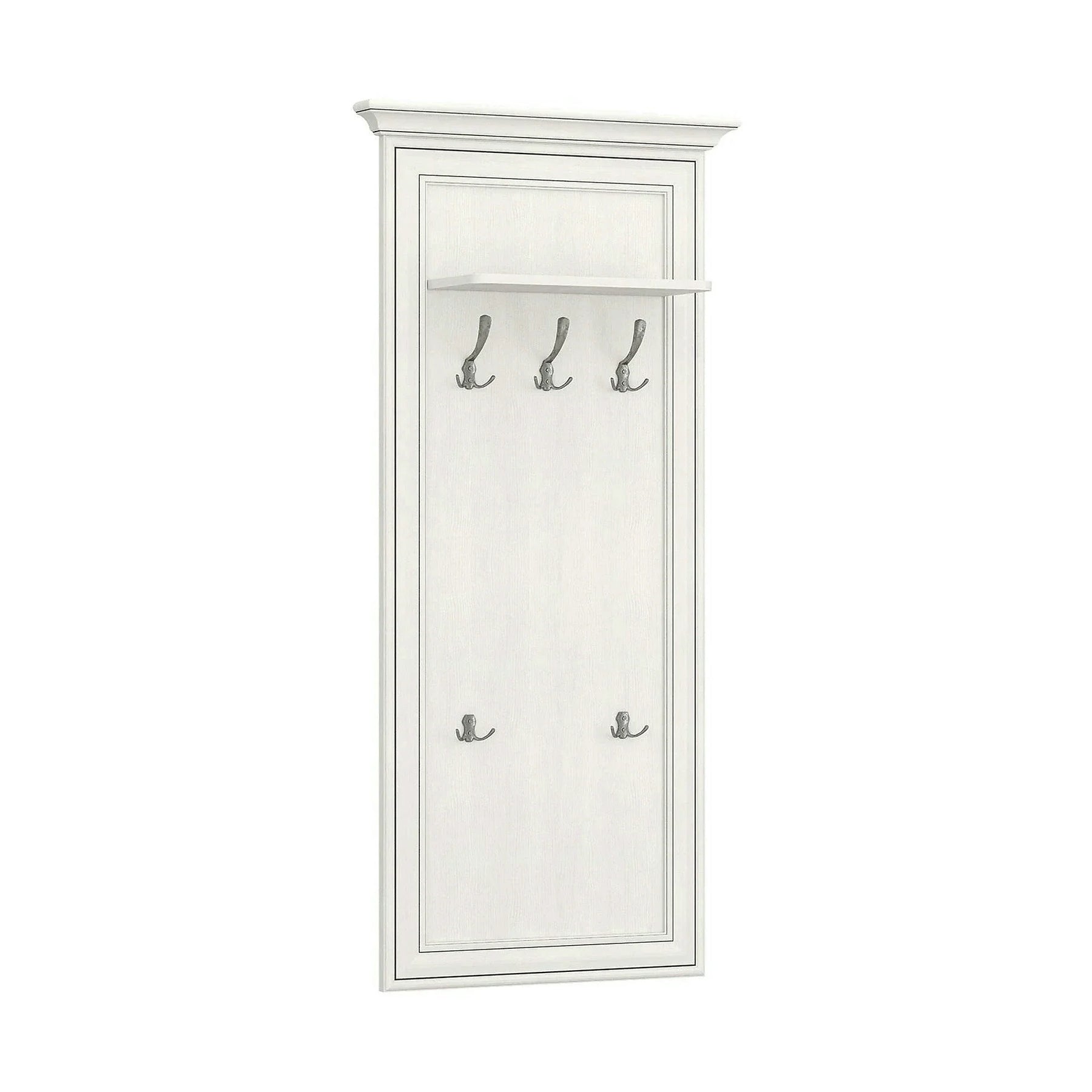 Cuier de perete TIFFANY II, grej, PAL laminat, 70x22x150 cm