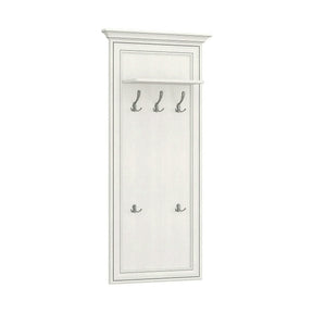 Cuier de perete TIFFANY II, grej, PAL laminat, 70x22x150 cm