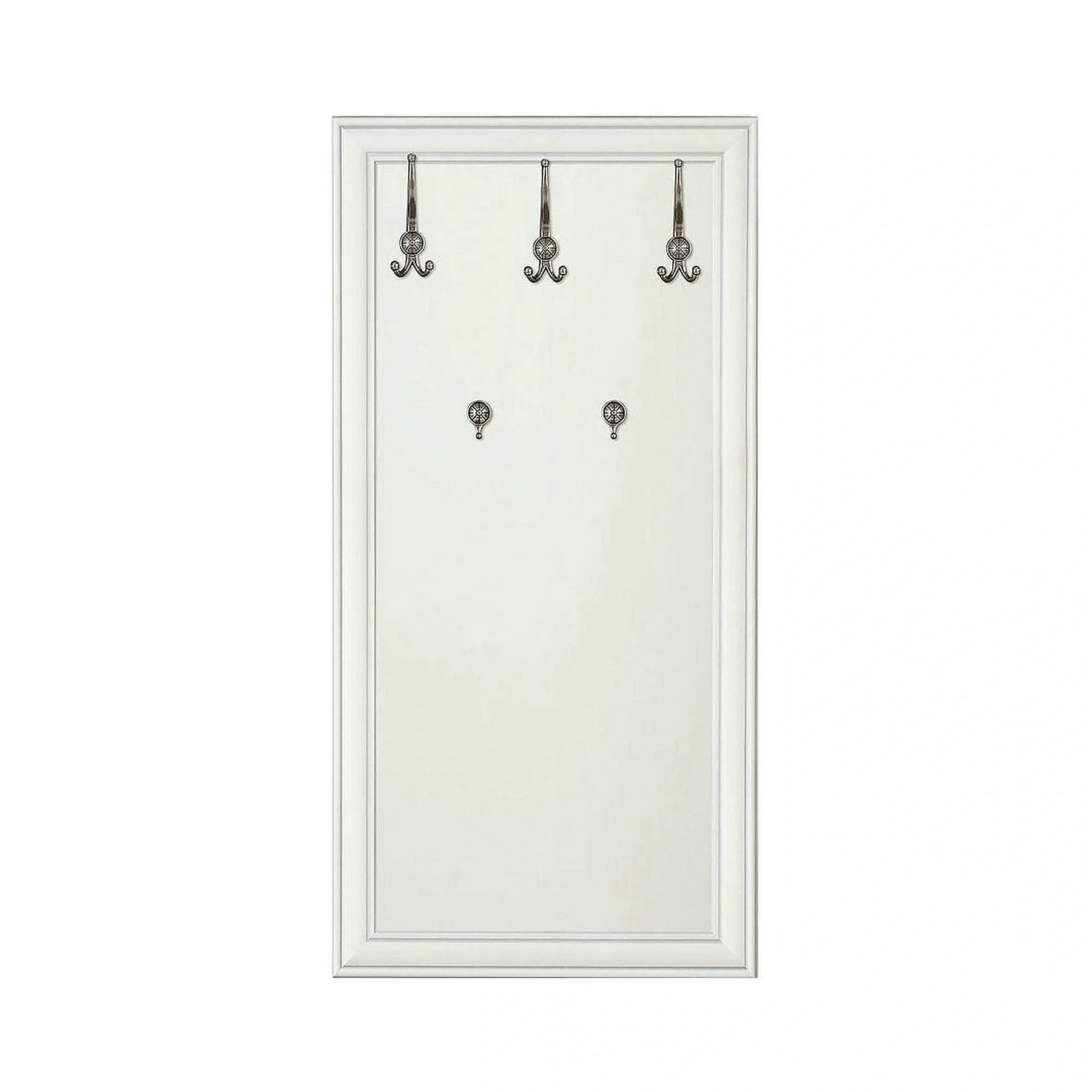 Mobilier hol cu oglinda IDENTO 4, alb, PAL melaminat, format din 4 piese