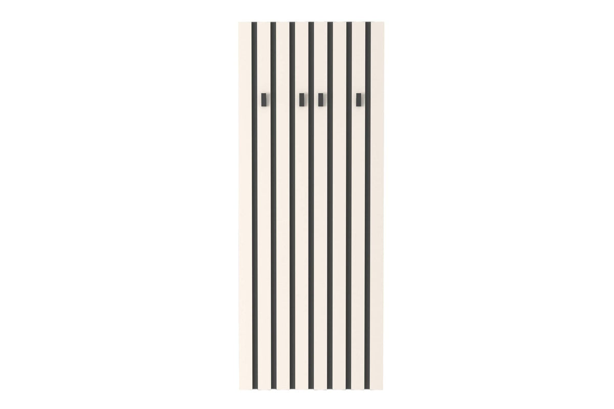 Cuier perete LONDON 8, casmir/gri antracit, PAL, 67x3x170 cm