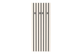 Cuier perete LONDON 8, casmir/gri antracit, PAL, 67x3x170 cm