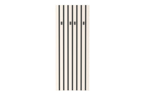 Cuier perete LONDON 8, casmir/gri antracit, PAL, 67x3x170 cm