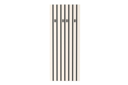 Cuier perete LONDON 8, casmir/gri antracit, PAL, 67x3x170 cm