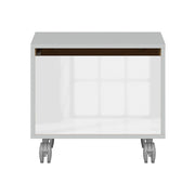 Cutie depozitare BERGEN OCN-29466, gri/alb lucios