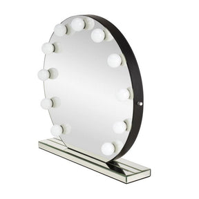 Oglinda TORANO, argintiu, cu iluminare LED, 70x70 cm