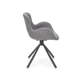 Scaun K475, gri/negru, stofa clasica/metal, 59x58x81 cm