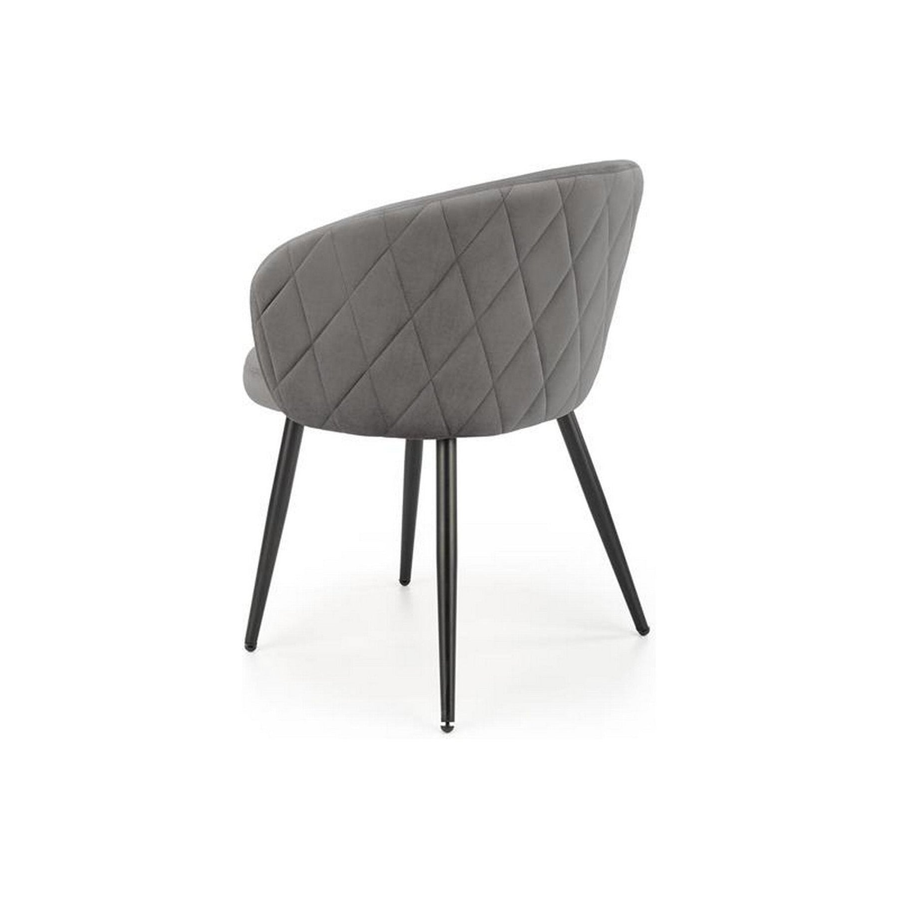 Scaun K430, gri, stofa/metal, 61x54x77 cm
