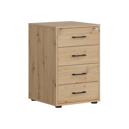 Comoda SPACE OFFICE, stejar artisan, PAL laminat, 50x50x76 cm