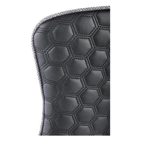 Scaun K434, gri/negru, stofa catifelata/piele ecologica, 53x54x97 cm