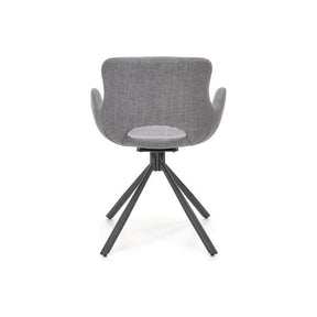 Scaun K475, gri/negru, stofa clasica/metal, 59x58x81 cm