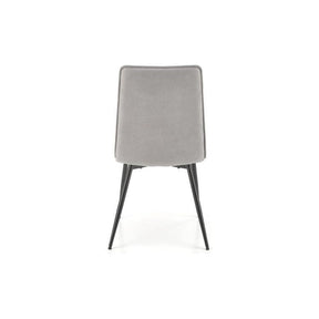 Scaun K493, gri/negru, stofa clasica/metal, 47x60x92 cm