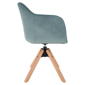 Fotoliu rotativ DALIO, verde neomint, stofa clasica, 56x61.5x82.5 cm