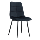 Scaun DAMIA TIP 1, negru, stofa catifelata/metal, 45x58x89 cm