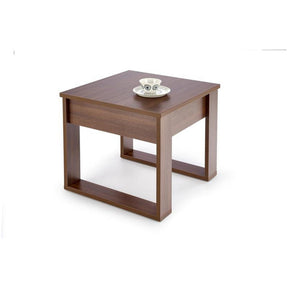 Masuta de cafea NEA KWADRAT, nuc inchis, PAL furniruit, 60x60x52 cm