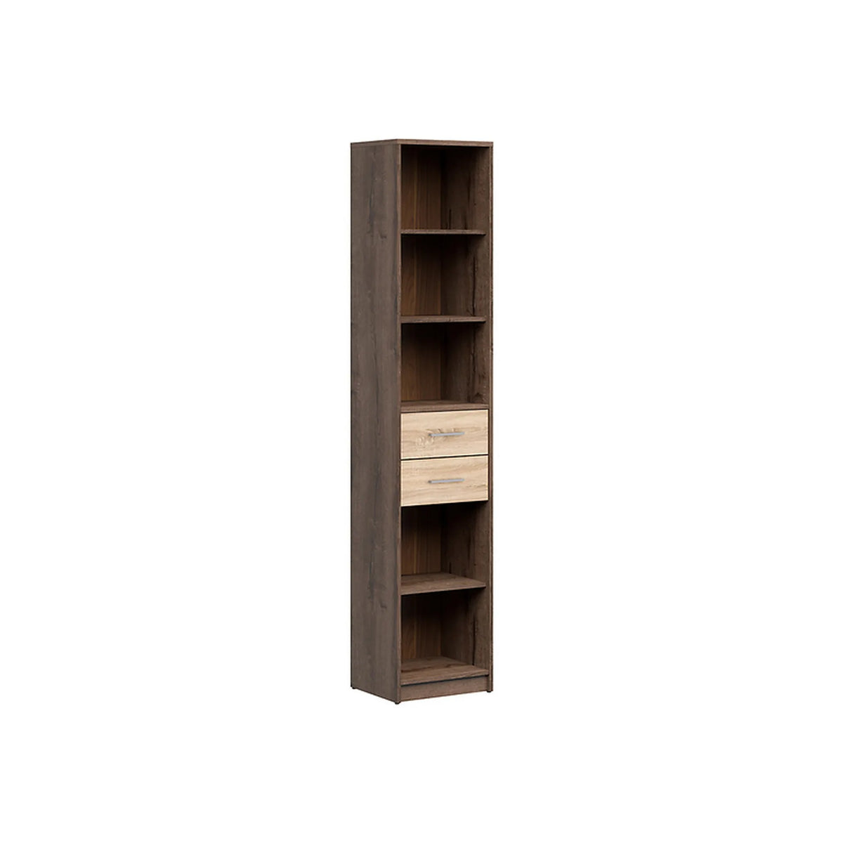 Biblioteca NEPO PLUS, stejar nobil/stejar sonoma, PAL laminat, 40x34x197 cm