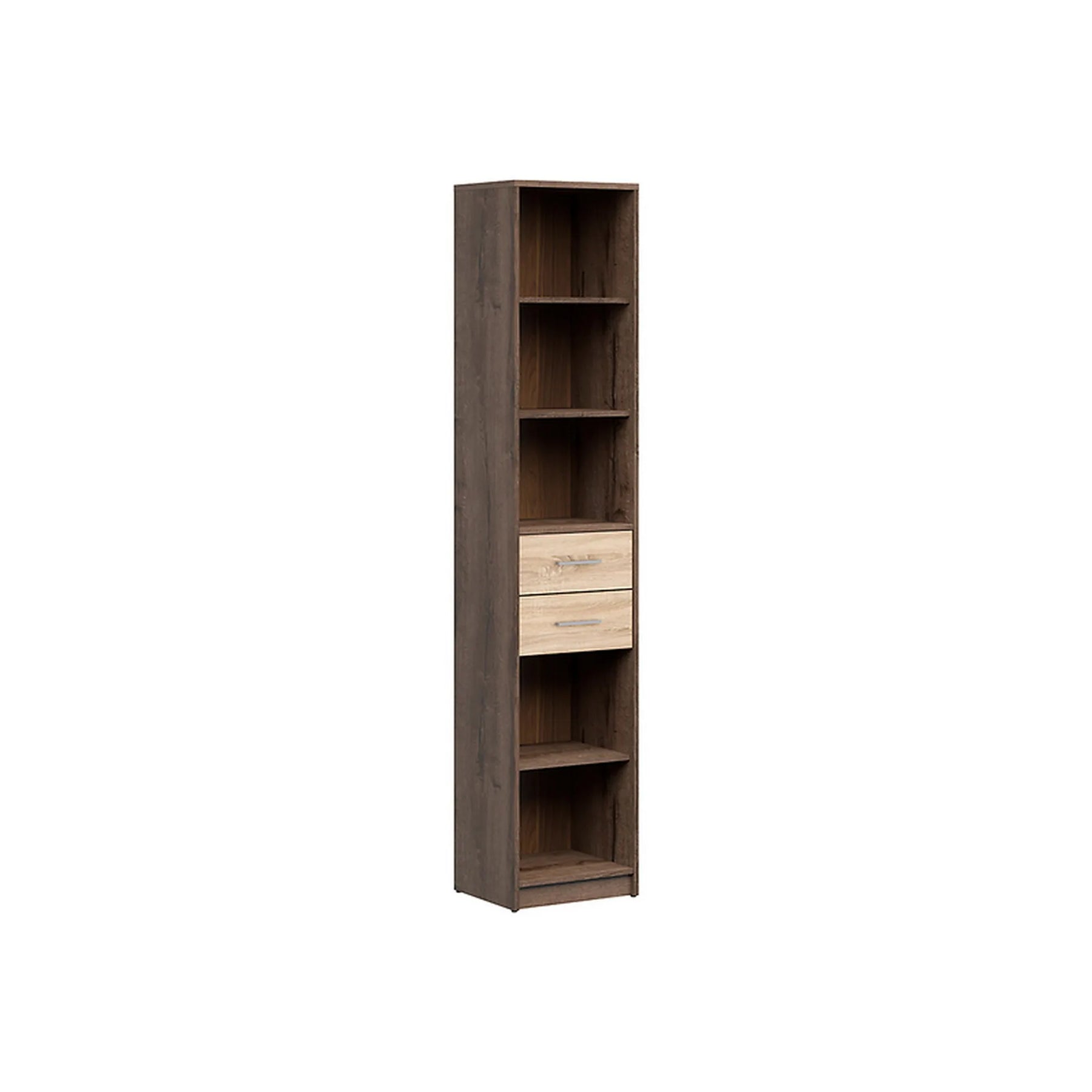Biblioteca NEPO PLUS, stejar nobil/stejar sonoma, PAL laminat, 40x34x197 cm