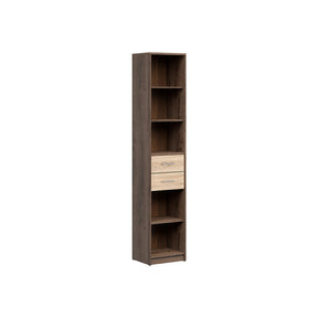 Biblioteca NEPO PLUS, stejar nobil/stejar sonoma, PAL laminat, 40x34x197 cm