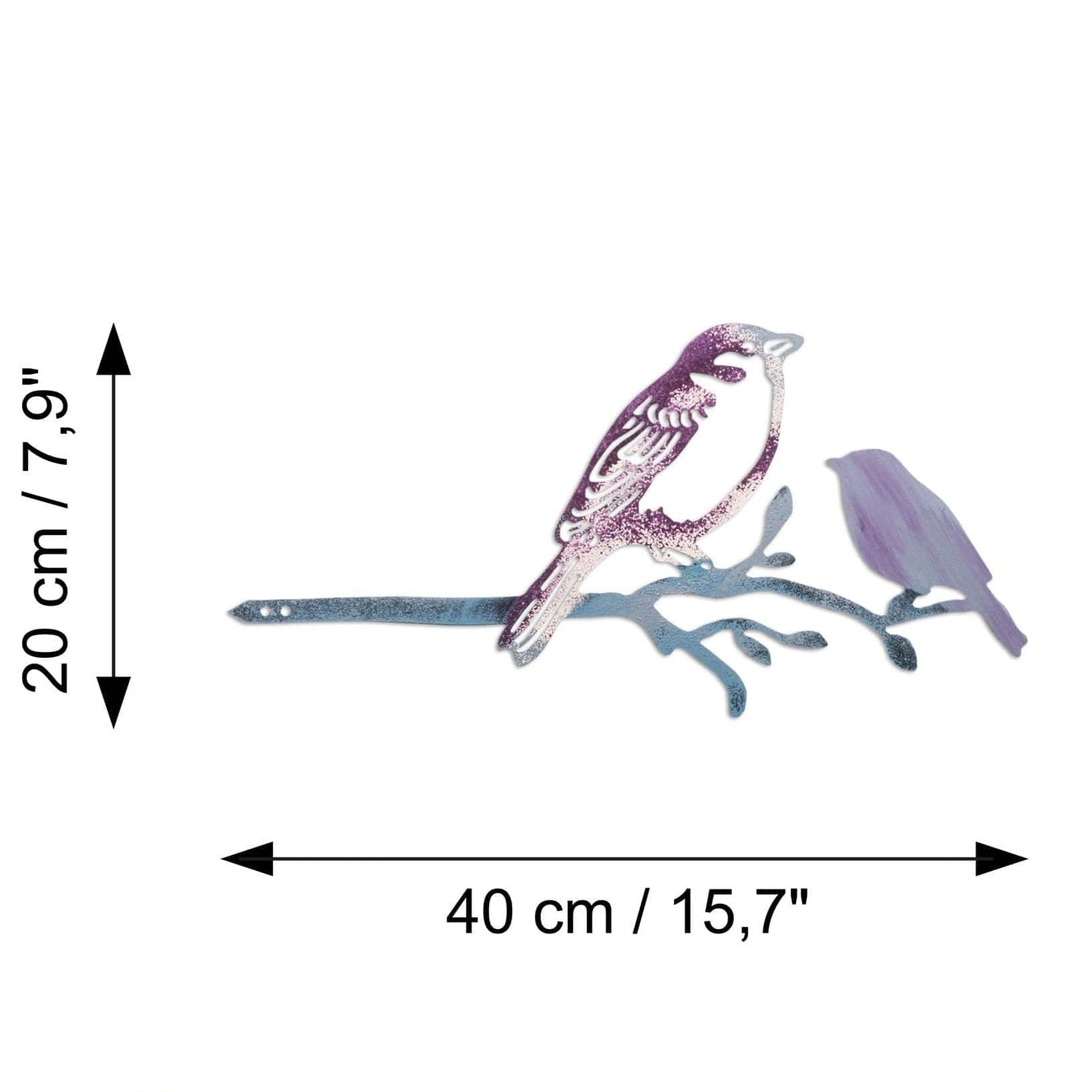 Decoratiune gradina AMSTERDAM OCN-32760, turcoaz/mov
