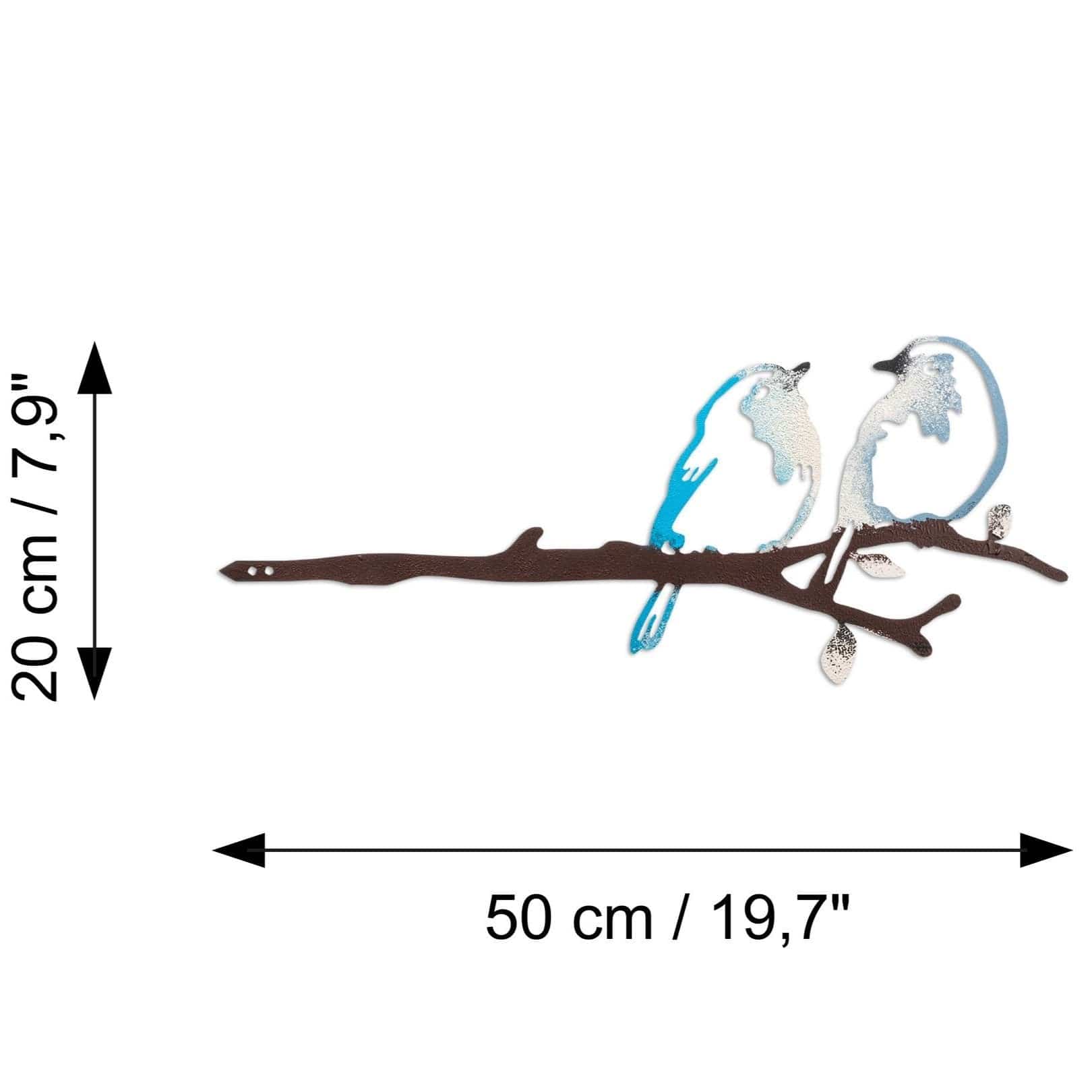 Decoratiune gradina AMSTERDAM OCN-32767, maro/albastru