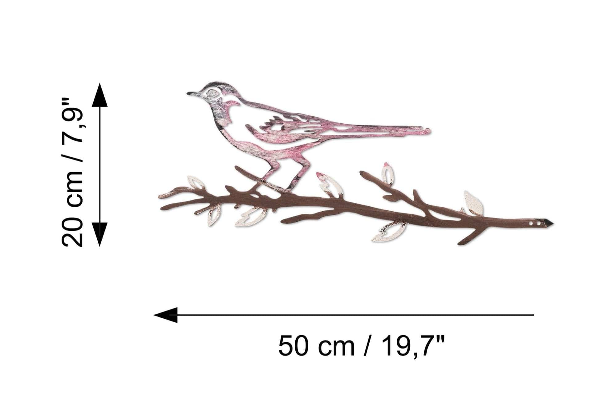 Decoratiune gradina AMSTERDAM OCN-32782, maro/roz