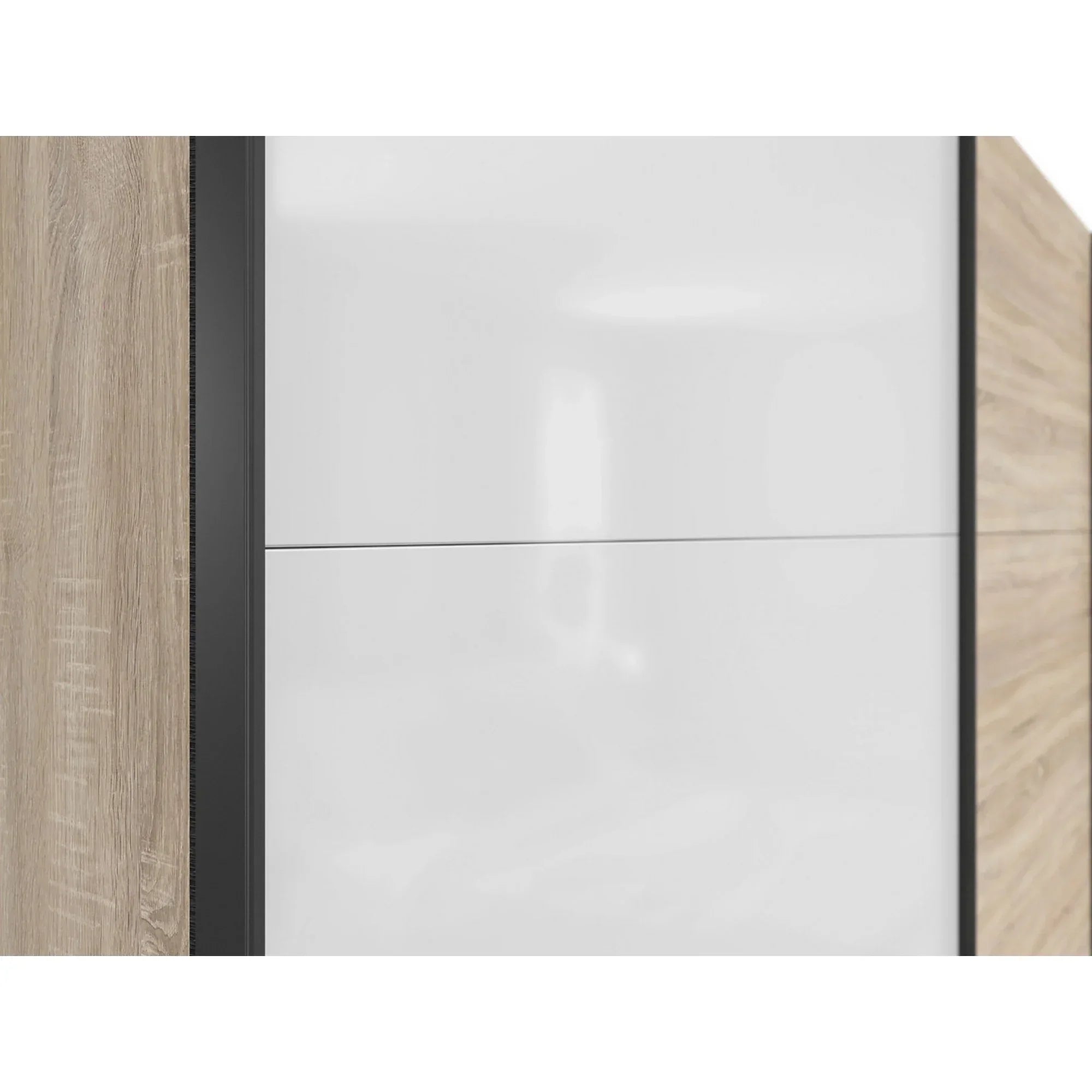 Dressing BERGEN OCN-29411, stejar sonoma/alb lucios