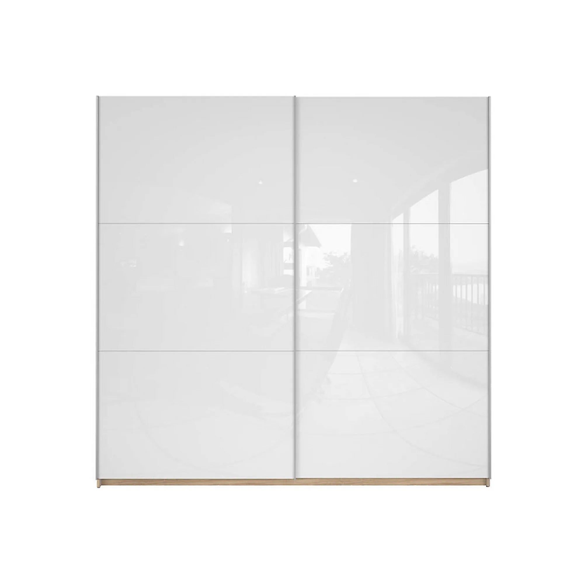 Dressing BERGEN OCN-29419, alb lucios/stejar sonoma