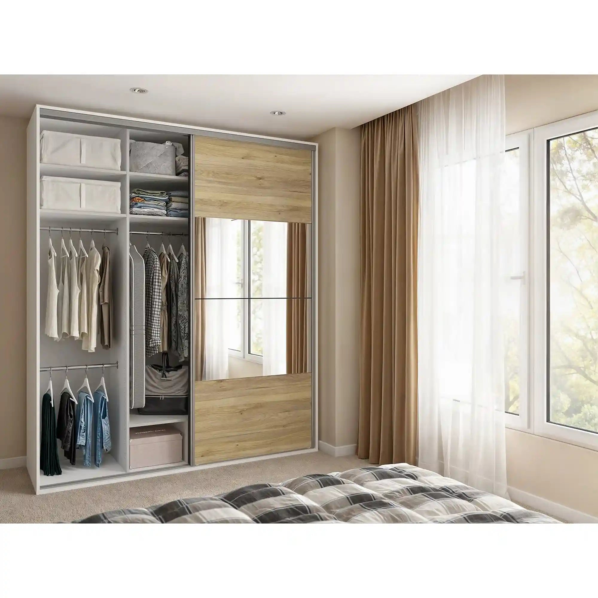 Dressing BERGEN OCN-29446, alb/stejar