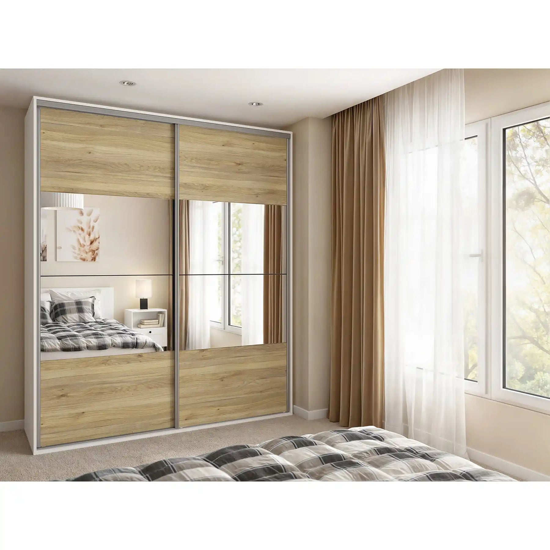 Dressing BERGEN OCN-29446, alb/stejar