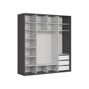 Dressing BERGEN OCN-29459, gri grafit/negru lucios